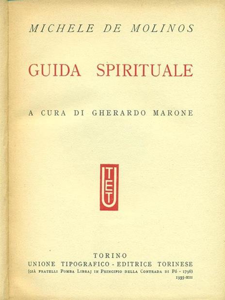 Guida spirituale - Michele De Molinos - 3