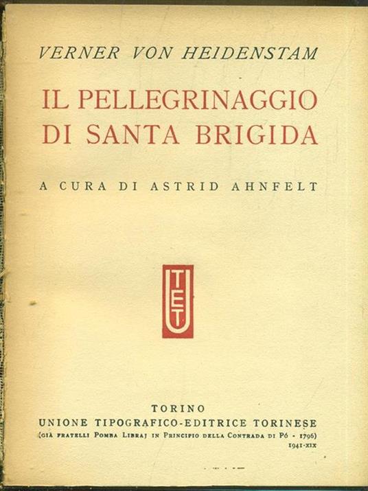 Il pellegrinaggio di Santa Brigida - Verner von Heidenstam - copertina