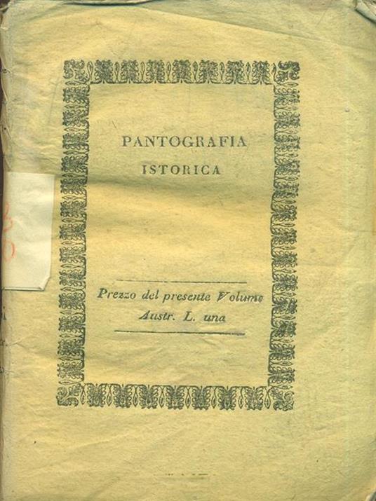 Pantografia Istorica. Vol. XIX - Bernardo Bellini - 3