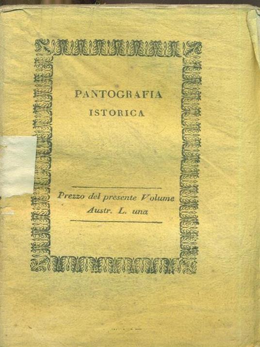 Pantografia Istorica. Vol. 2 - Bernardo Bellini - 8