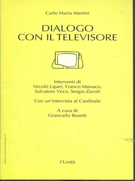 Dialogo con il televisore - Carlo Maria Martini - copertina