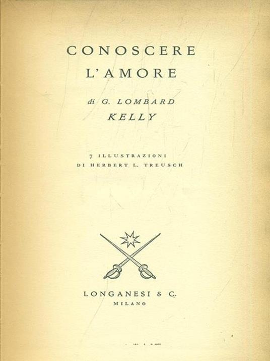 Conoscere l'amore - G. Lombard - copertina