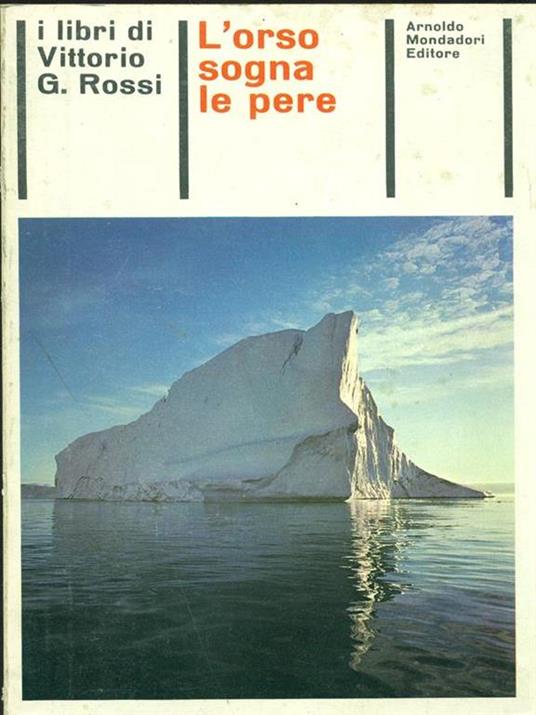 L' orso sogna le pere di: V. G. Rossi - copertina