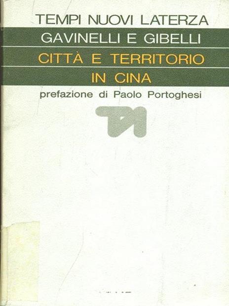 Città e territorio in Cina - copertina