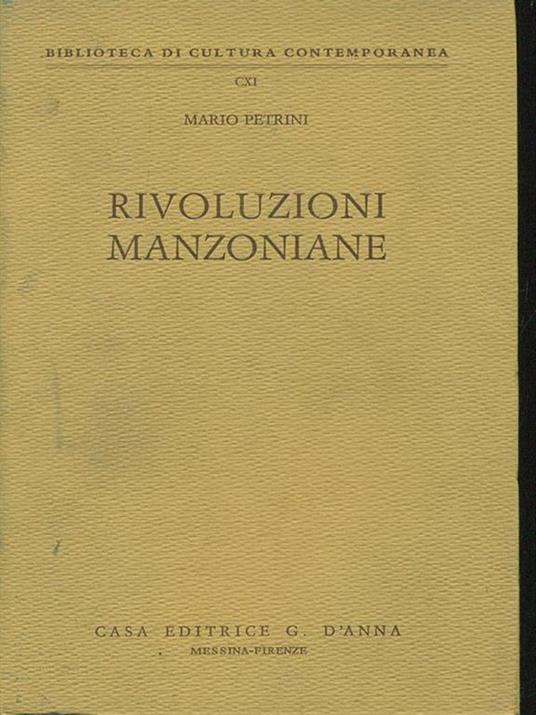 Rivoluzioni manzoniane - Mario Petrini - 5