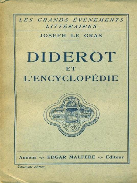 Diderot et l'encyclopedie - copertina