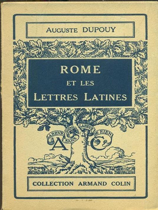 Rome et les lettres latines - Auguste Dupoy - copertina