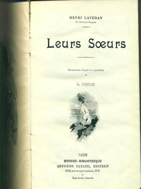 Leurs Soeurs - Henri Lavedan - copertina