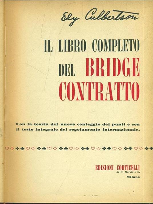 Bridge contratto completo - Ely Culbertson - 10
