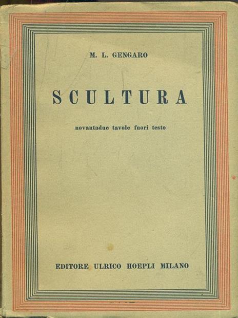 Scultura - M. Luisa Gengaro - copertina