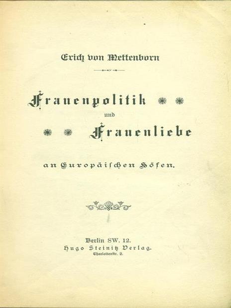 Frauenpolitik und Frauenliebe - 6