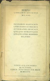 Incunables manuscrits livres rares et precieux autographes musicaux quel ques romantiques quelques livres modernes reliures - 4