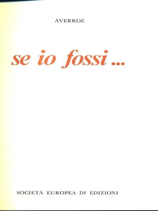 E se io fossi te? - E se io fossi te?