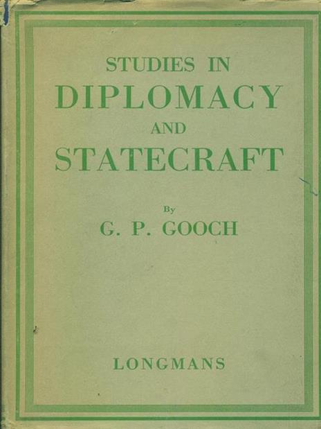 Studies in diplomacy and statecraft - copertina