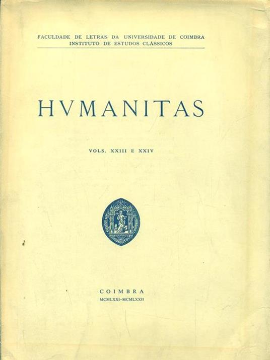 Humanitas vols XXIII e XXIV - copertina