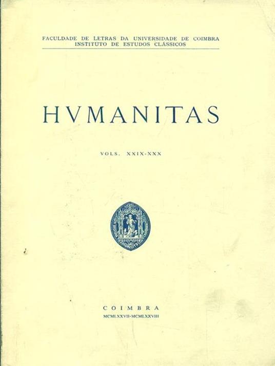 Humanitas vols XXIX e XXX - copertina