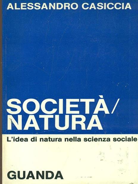 Società/Natura - Alessandro Casiccia - copertina