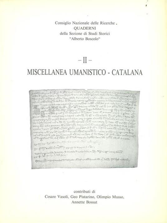 Miscellanea umanistico-catalana II - 4