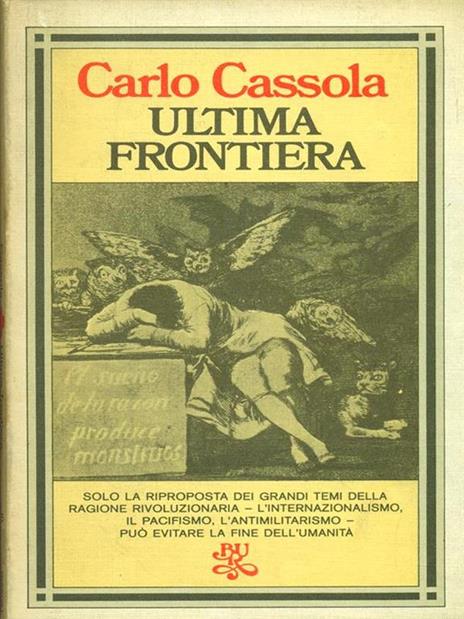 ultima frontiera - Carlo Cassola - copertina