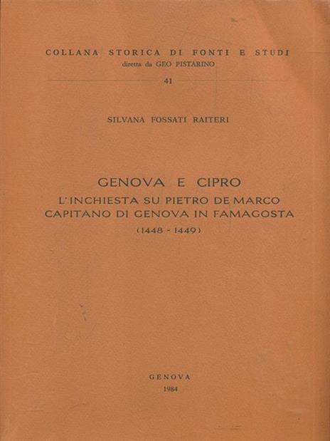 Genova e Cipro. L' inchiestasu Pietro de Marco - Raiteri - 4