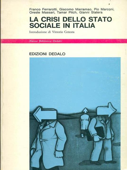 La crisi dello stato sociale in Italia - copertina