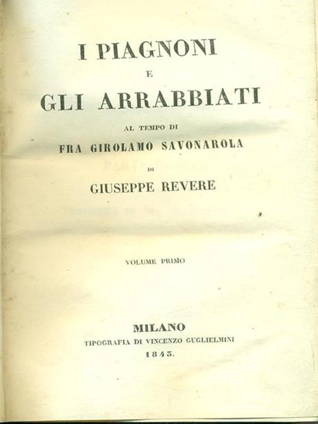 I piagnoni e gli arrabbiati. Vol. 1 - 11