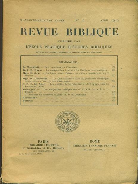 Revue Biblioque n. 2 / Avril 1940 - 7