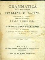 Grammatica delle due lingue Italiana eLatina. Vol. 1