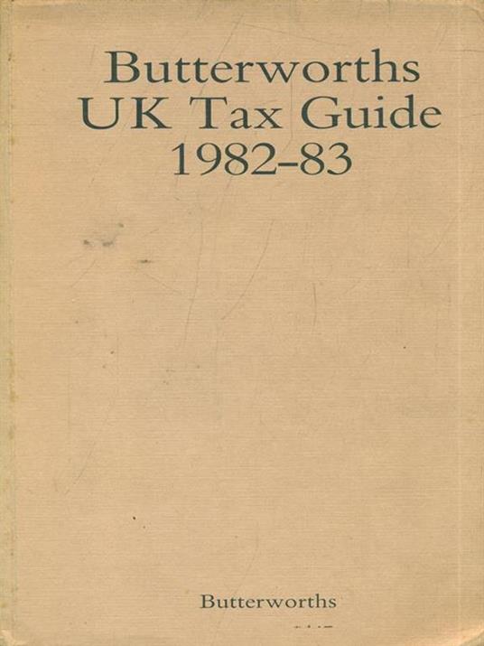 Butterworths UK Tax Guide 1928-83 - 8