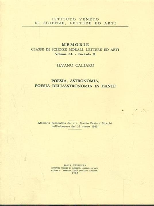 Memorie dell'Istituto veneto. Vol. XL- Fasc II. Scienze morali lettere ed arti - Ilvano Caliaro - 2
