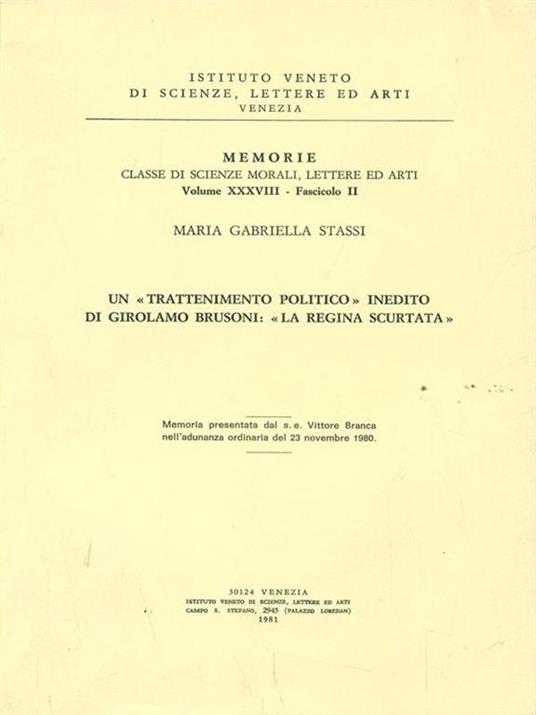 Un trattamento politico inedito di Girolamo Brusoni La regina scurtata - 4