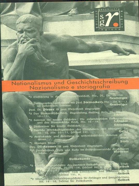 Nationalismus und geschichtsschreibung - Nazionalismo e storiografia - copertina