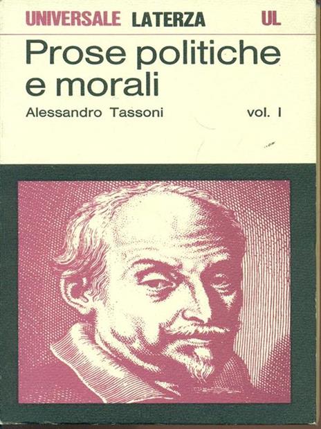 Prose politiche e morali - Alessandro Tassoni - copertina