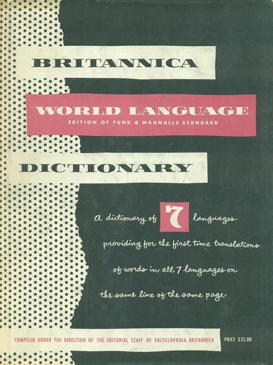 Britannica World Language Dictionary. 2 vv - 2