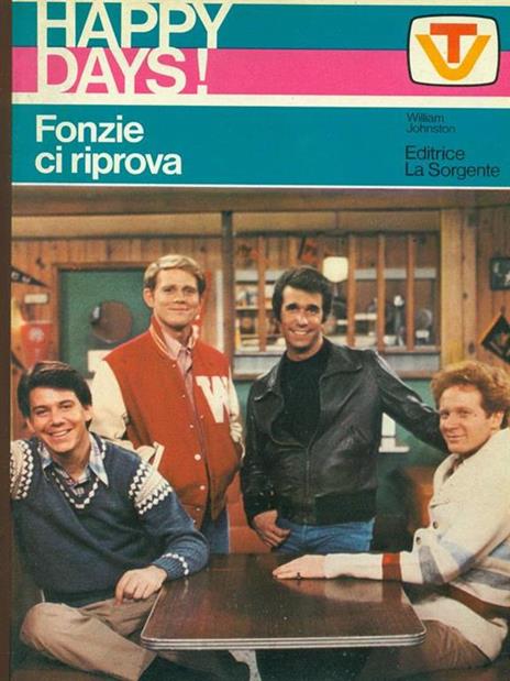 LIBRO HAPPY DAYS FONZIE SI SALVI CHI PUO' 1° EDIZIONE 1978 ED. LA SORGENTE