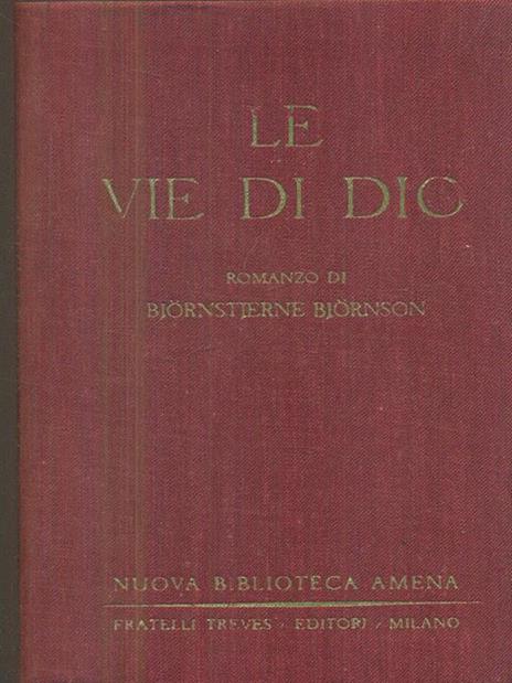 Le vie di Dio - Bjørnstjerne Bjørnson - copertina