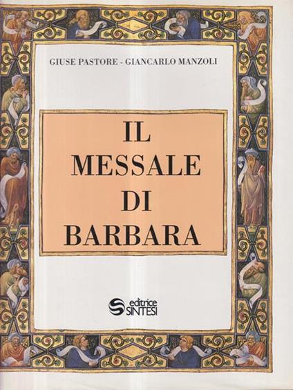 Il messale di Barbara - Giuse Pastore - copertina