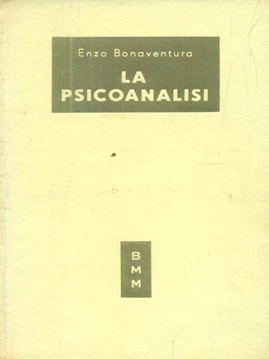La psicoanalisi - Enzo Bonaventura - copertina