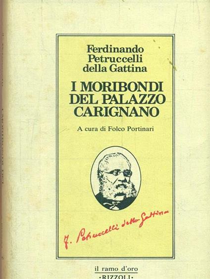 I moribondi del palazzo Carignano - Ferdinando Petruccelli Della Gattina - copertina