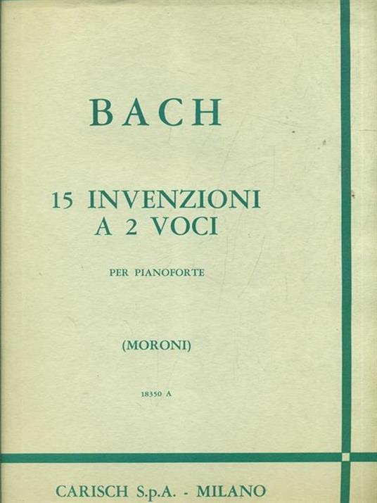 Bach. 15 invenzioni a 2 voci per pianoforte - Johann Sebastian Bach - copertina