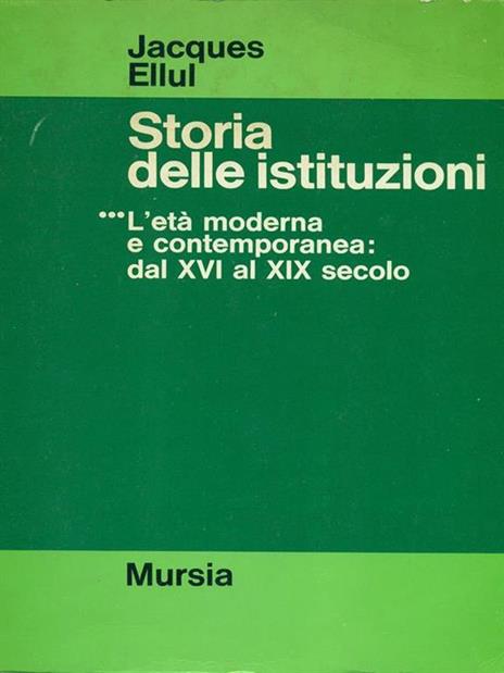 Storia delle istituzioni Vol. 3 - 7