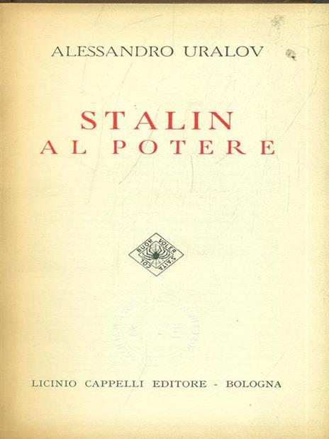 Stalin al potere - Alessandro Uralov - copertina