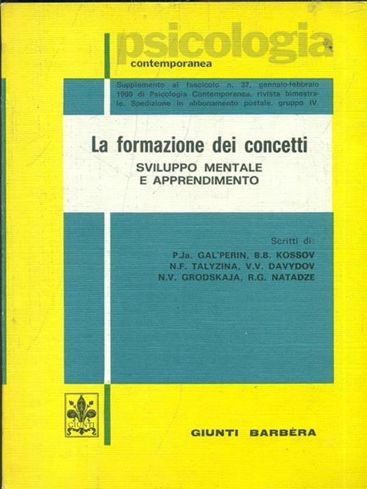 La formazione dei concetti - 2