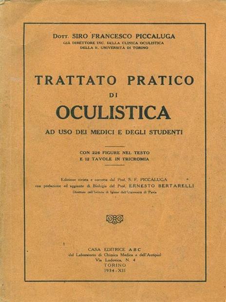 Trattato pratico di oculistica - Siro Francesco Piccaluga - 3