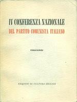 IV Conferenza nazionale del partito comunista italiano - resoconto