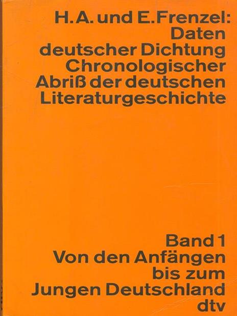 Daten deutscher Dichtung - copertina