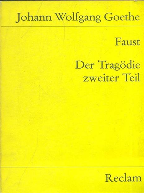 Faust II - Johann Wolfgang Goethe - copertina