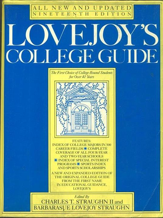 Lovejoy's college guide - copertina