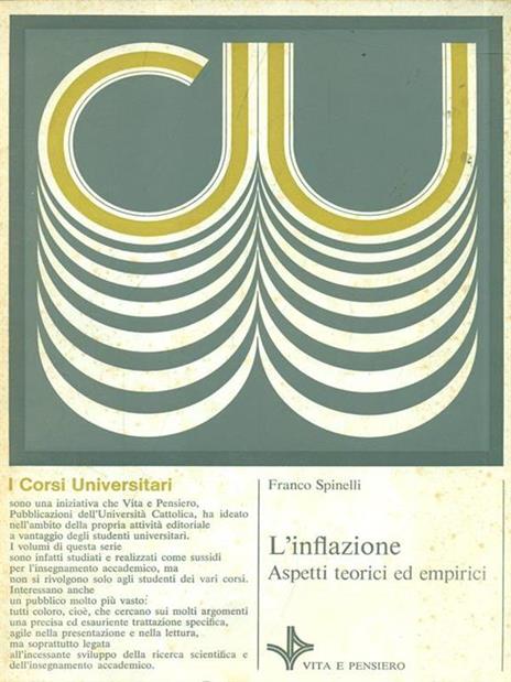 L' inflazione Aspetti teorici ed empirici - copertina