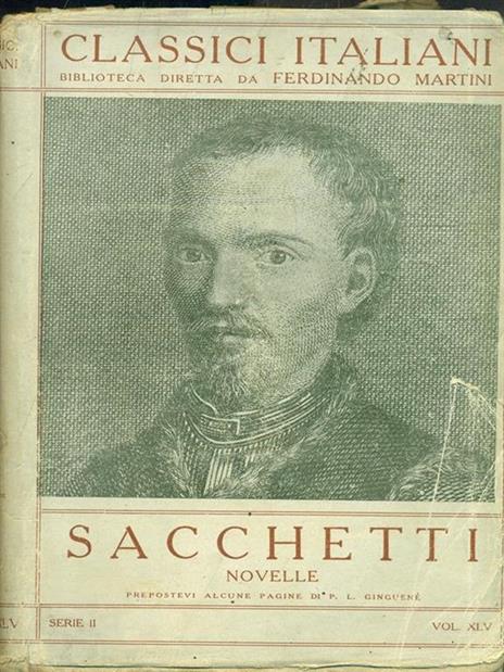 Novelle - Sacchetti - copertina